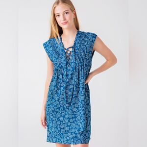 NWT FAHERTY Women's Cameo Cove navy floral mini Dress sz medium